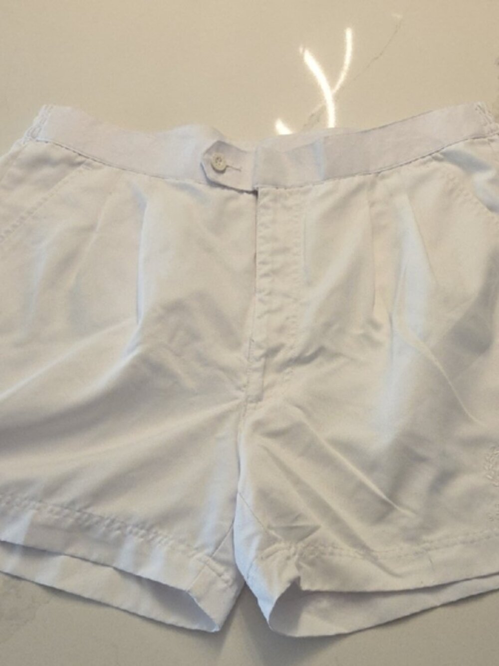 Men's Athletic White Performance Shorts